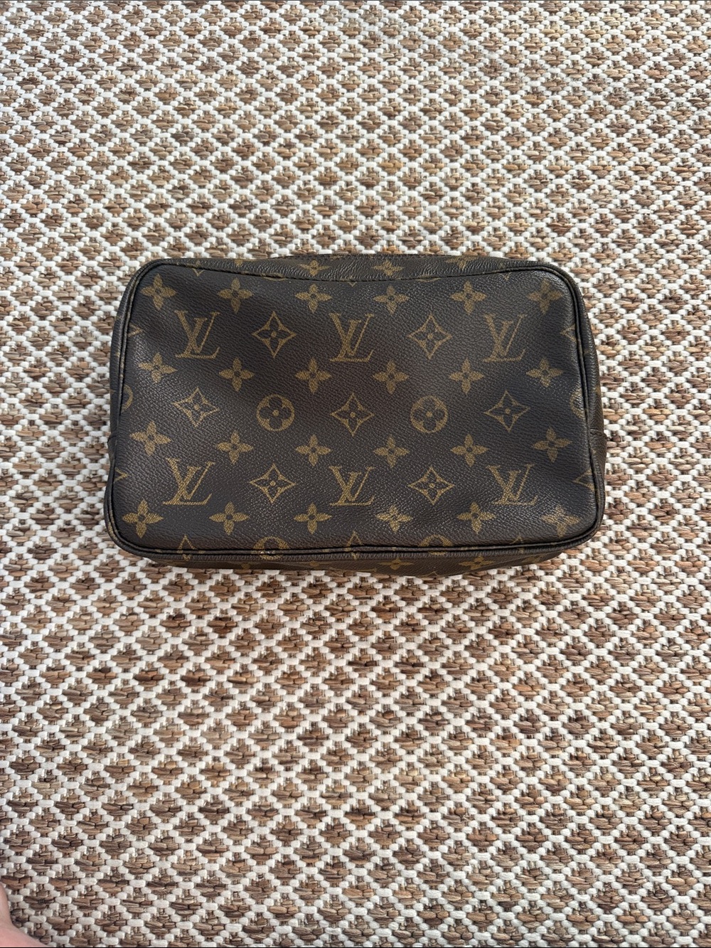 Louis Vuitton Monogram Canvas Toiletry Pouch in Brown and Tan